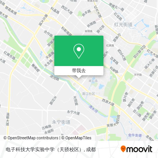 电子科技大学实验中学（天骄校区）地图