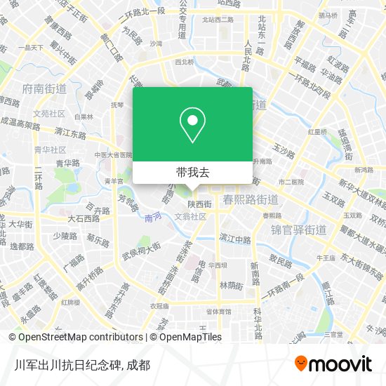 川军出川抗日纪念碑地图