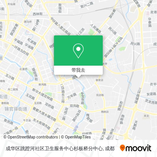 成华区跳蹬河社区卫生服务中心杉板桥分中心地图