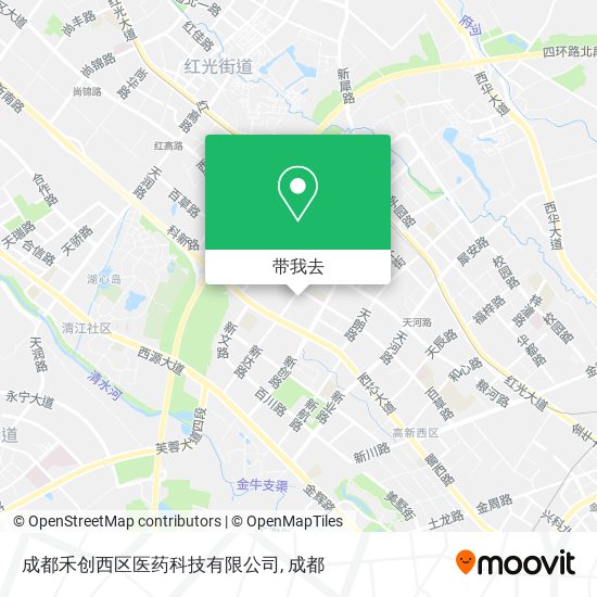 成都禾创西区医药科技有限公司地图