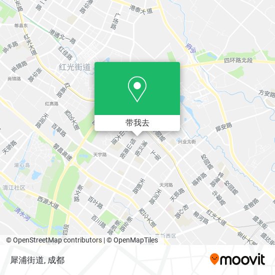 犀浦街道地图