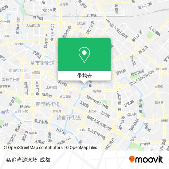 猛追湾游泳场地图