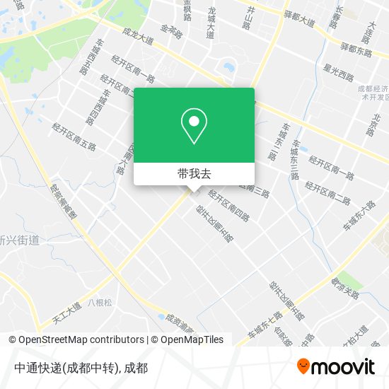 中通快递(成都中转)地图