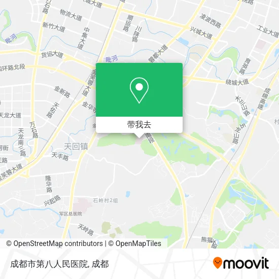 成都市第八人民医院地图