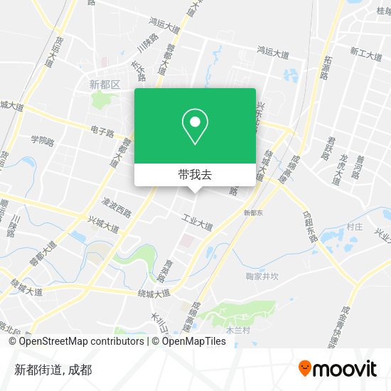 新都街道地图