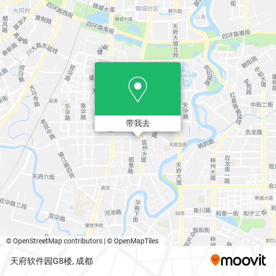 天府软件园G8楼地图