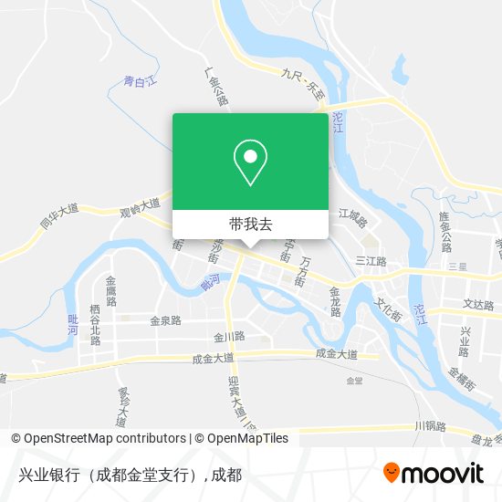 兴业银行（成都金堂支行）地图