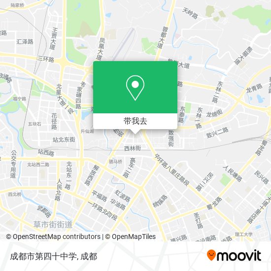成都市第四十中学地图