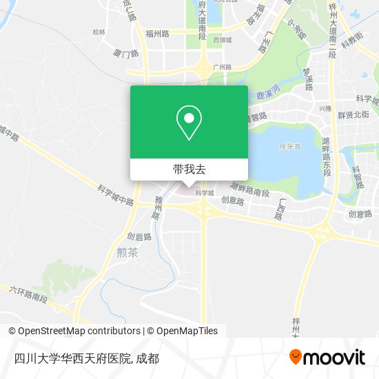 四川大学华西天府医院地图