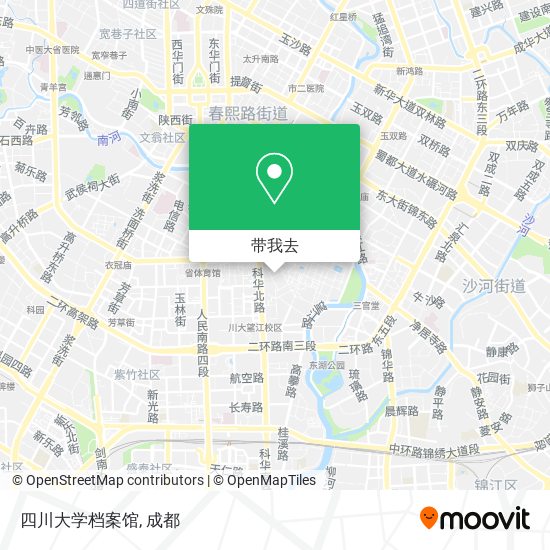 四川大学档案馆地图