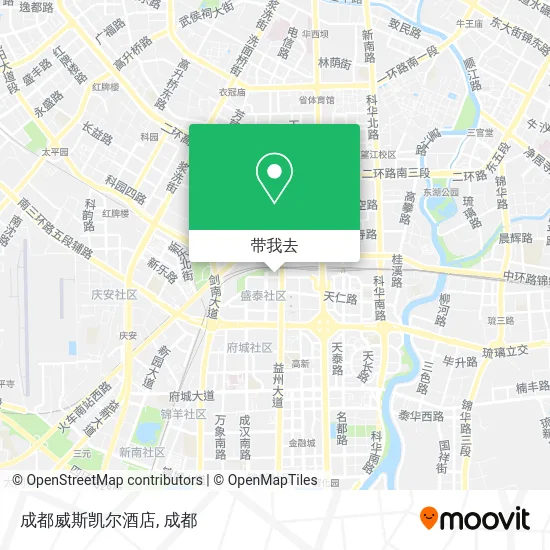 成都威斯凯尔酒店地图