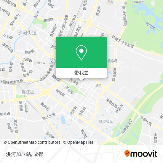 洪河加压站地图