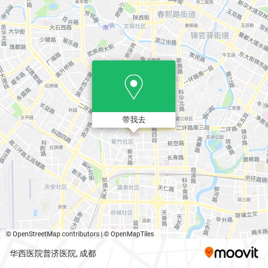 华西医院普济医院地图