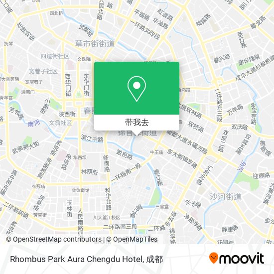 Rhombus Park Aura Chengdu Hotel地图