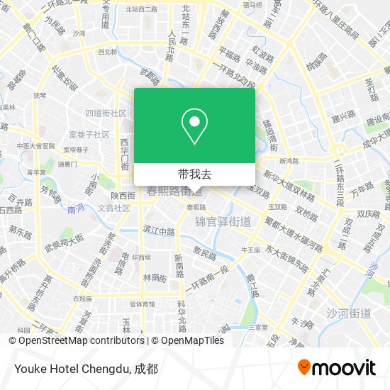 Youke Hotel Chengdu地图