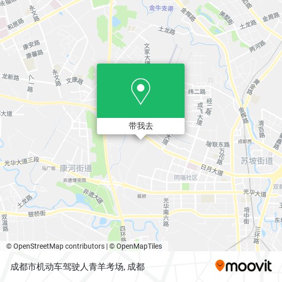 成都市机动车驾驶人青羊考场地图