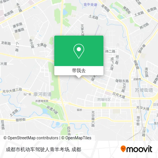 成都市机动车驾驶人青羊考场地图