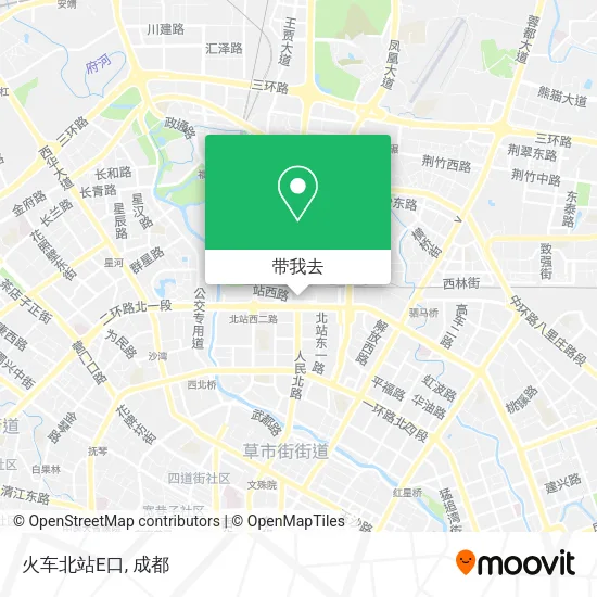 火车北站E口地图
