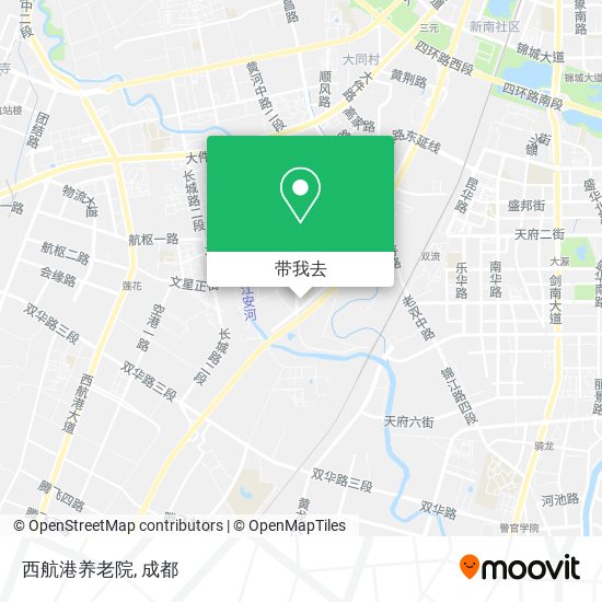 西航港养老院地图