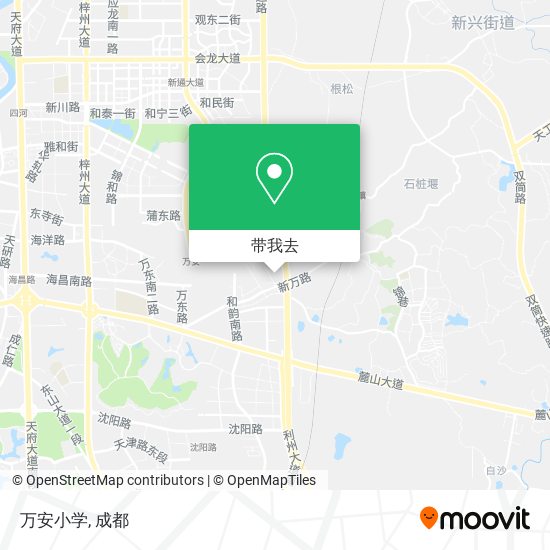万安小学地图