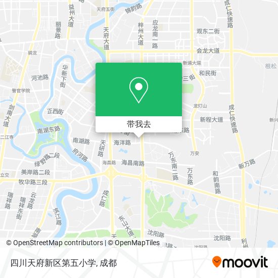 四川天府新区第五小学地图