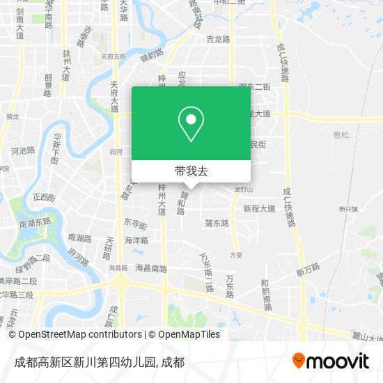 成都高新区新川第四幼儿园地图