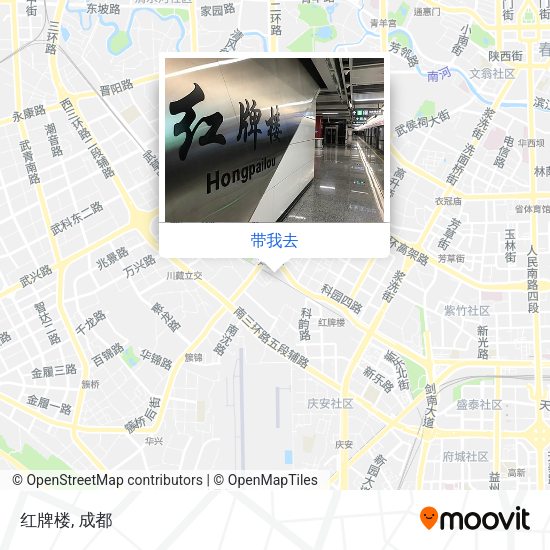红牌楼地图