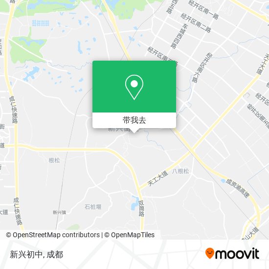 新兴初中地图