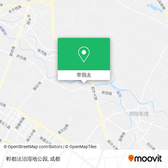 郫都法治湿地公园地图