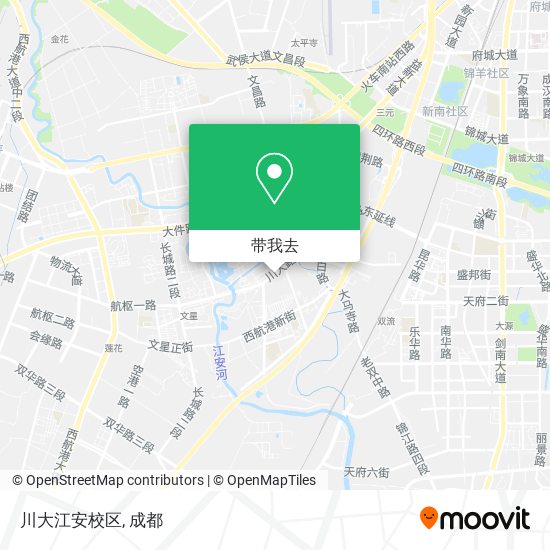 川大江安校区地图