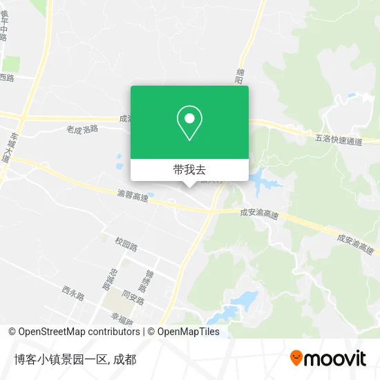 博客小镇景园一区地图