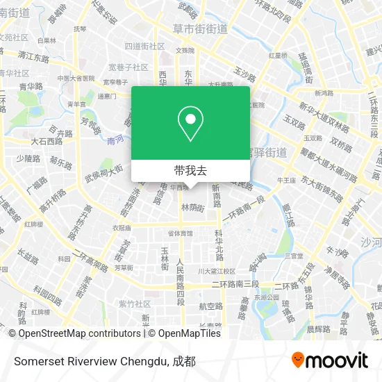 Somerset Riverview Chengdu地图