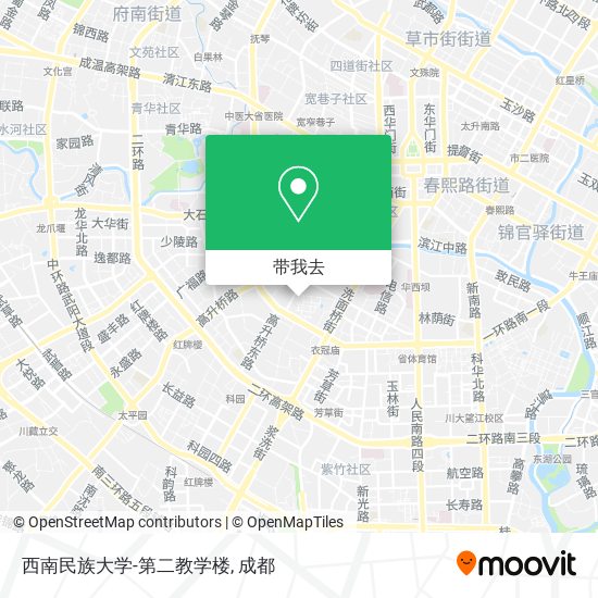 西南民族大学-第二教学楼地图