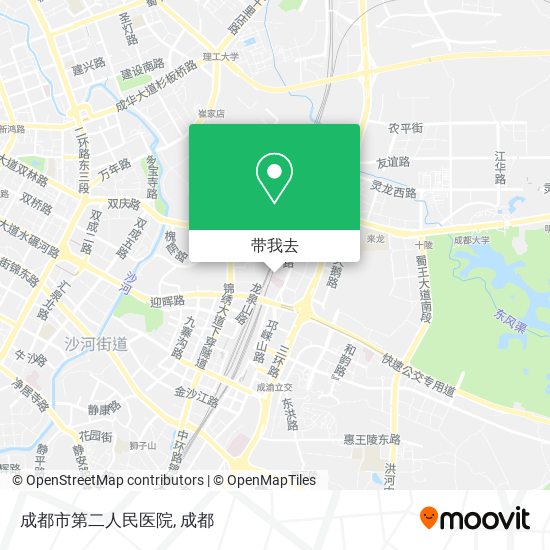 成都市第二人民医院地图