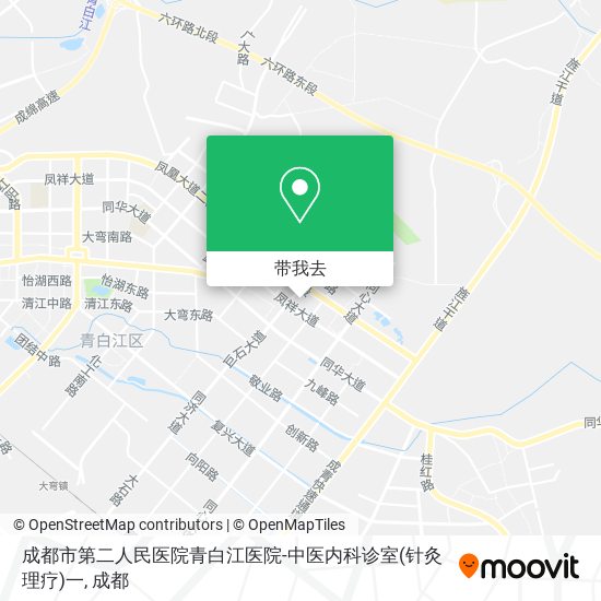 成都市第二人民医院青白江医院-中医内科诊室(针灸理疗)一地图