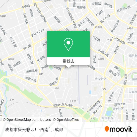 成都市庆云彩印厂-西南门地图