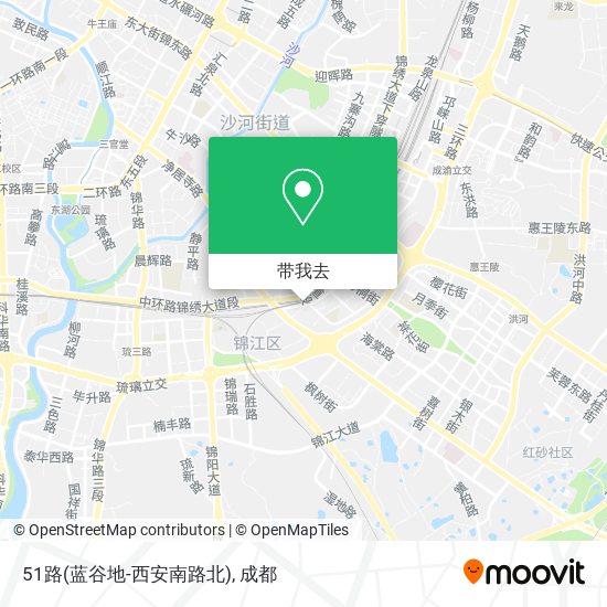 51路(蓝谷地-西安南路北)地图
