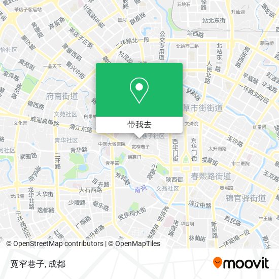 宽窄巷子地图