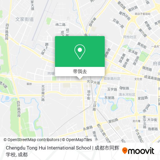 Chengdu Tong Hui International School | 成都市同辉学校地图