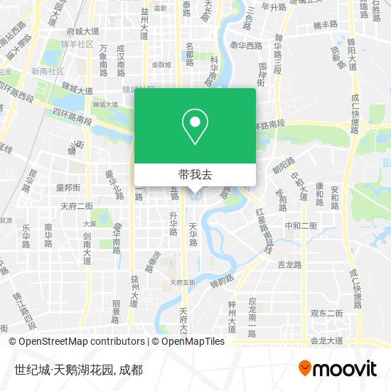 世纪城·天鹅湖花园地图