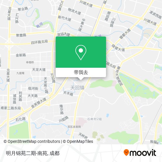 明月锦苑二期-南苑地图