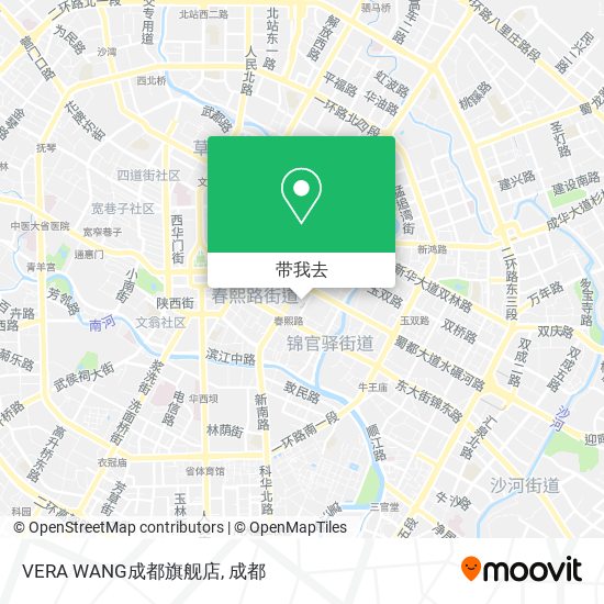 VERA WANG成都旗舰店地图