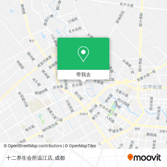 十二养生会所温江店地图