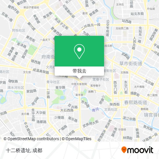 十二桥遗址地图