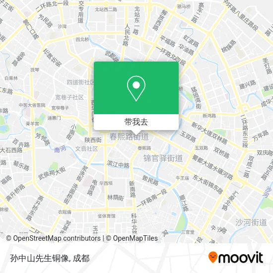 孙中山先生铜像地图