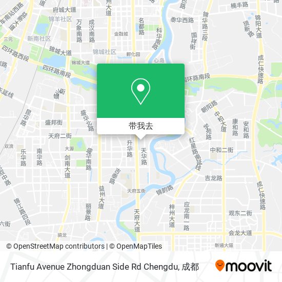 Tianfu Avenue Zhongduan Side Rd‎ Chengdu地图