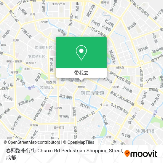 春熙路步行街 Chunxi Rd Pedestrian Shopping Street地图