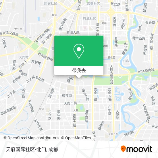 天府国际社区-北门地图