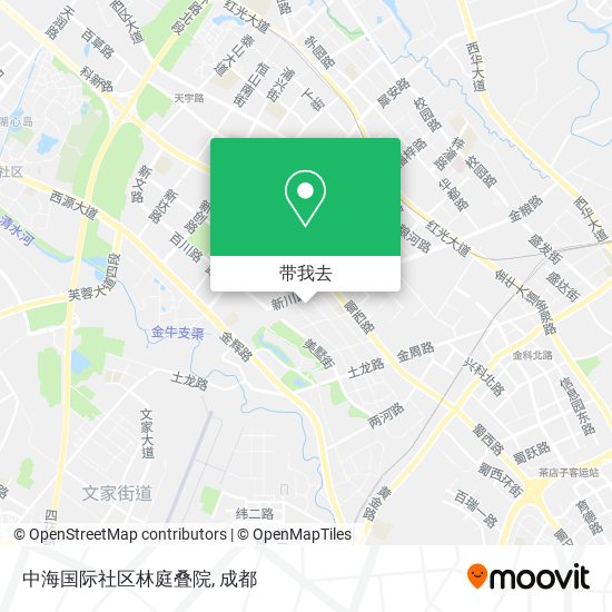 中海国际社区林庭叠院地图