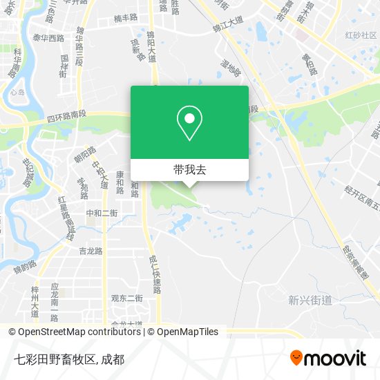 七彩田野畜牧区地图